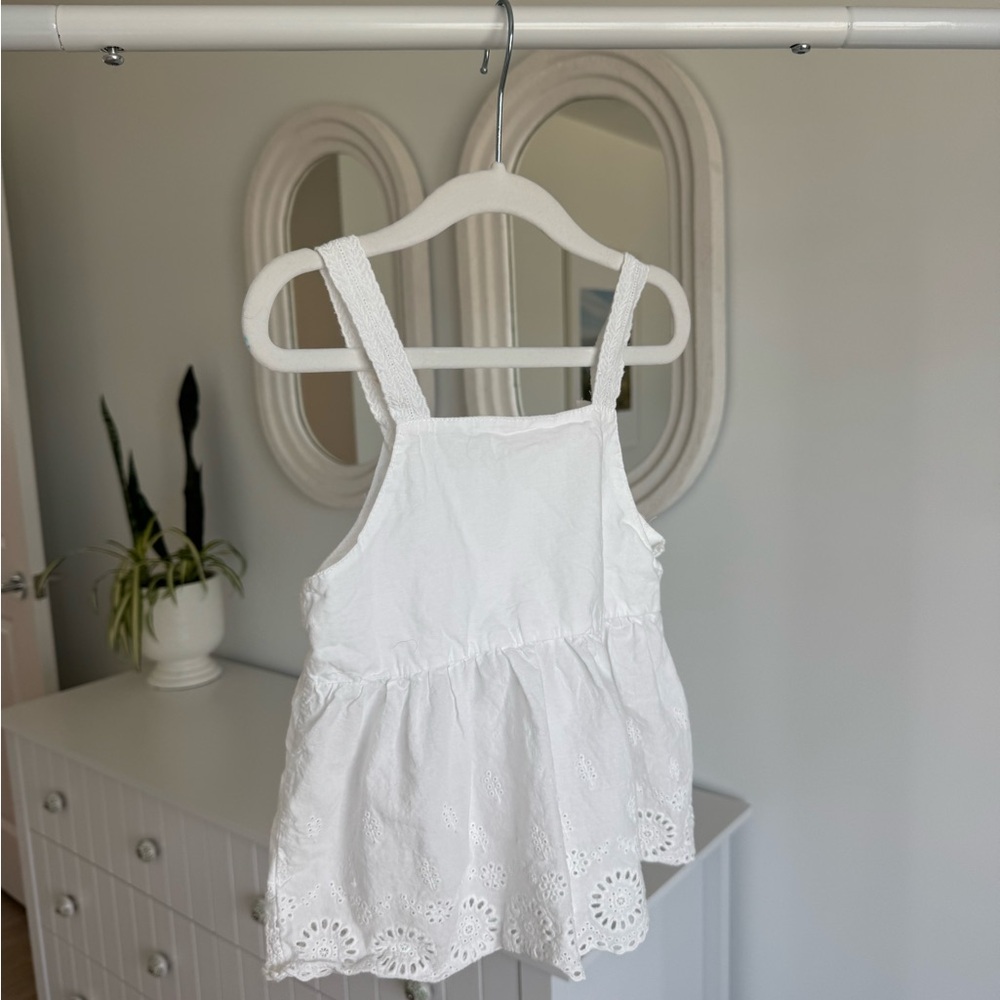 White Eyelet Baby Dress